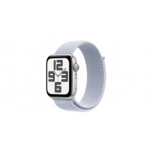Apple Watch SE 2023, 40 мм, корпус из алюминия серебристый/голубой, нейлоновый ремешок