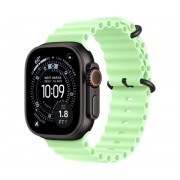 Умные часы Apple Watch Ultra 3 LTE 49 мм (титановый корпус, черный/салатовый, ремешок из эластомера)